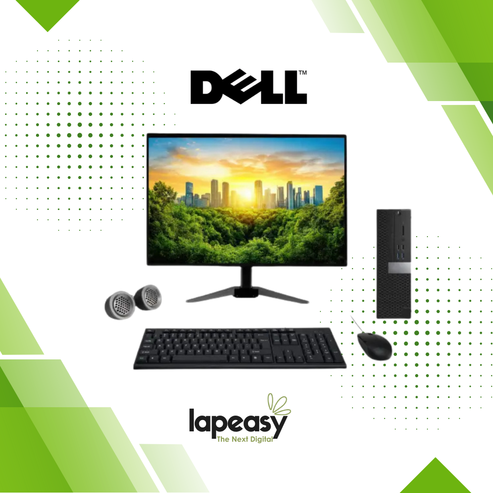 Dell OptiPlex 3046 SFF All-in-One Desktop Computer Set | Intel i5-6th Gen | 22" HD LCD Monitor| Wired KB & Mouse | Speakers | WiFi | Windows 11 Pro | Refurbished